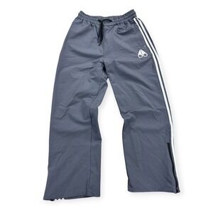 Adidas Baggy Track Pants Men's 2XL‎ Gray White Moose Knuckle Stripe Drawstring